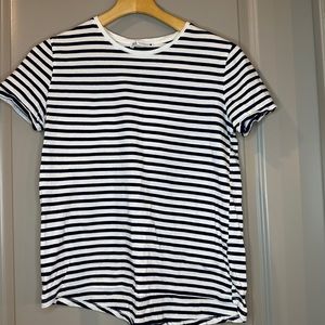 Zara Blue/White Stipe T-Shirt Men’s Small